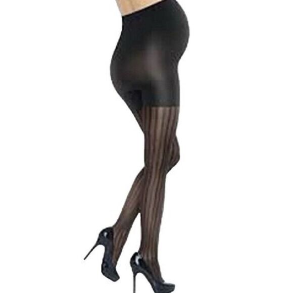 Assets x SPANX / Sara Blakely Terrific Tights - Sz 4 - Opaque Stripe - Maternity - Picture 1 of 4